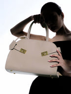 The Large Meridian Hand Bag - Coin Grey