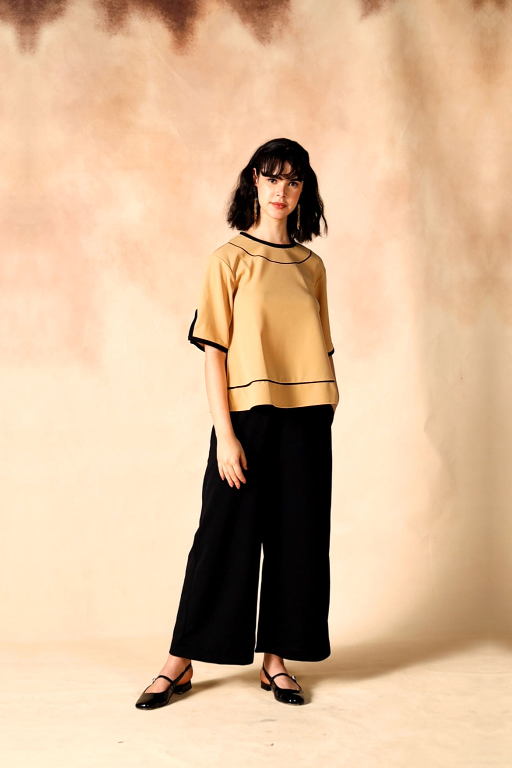 SAMMYUKK Round Neck Top & Palazzo Casual Co-Ord Set