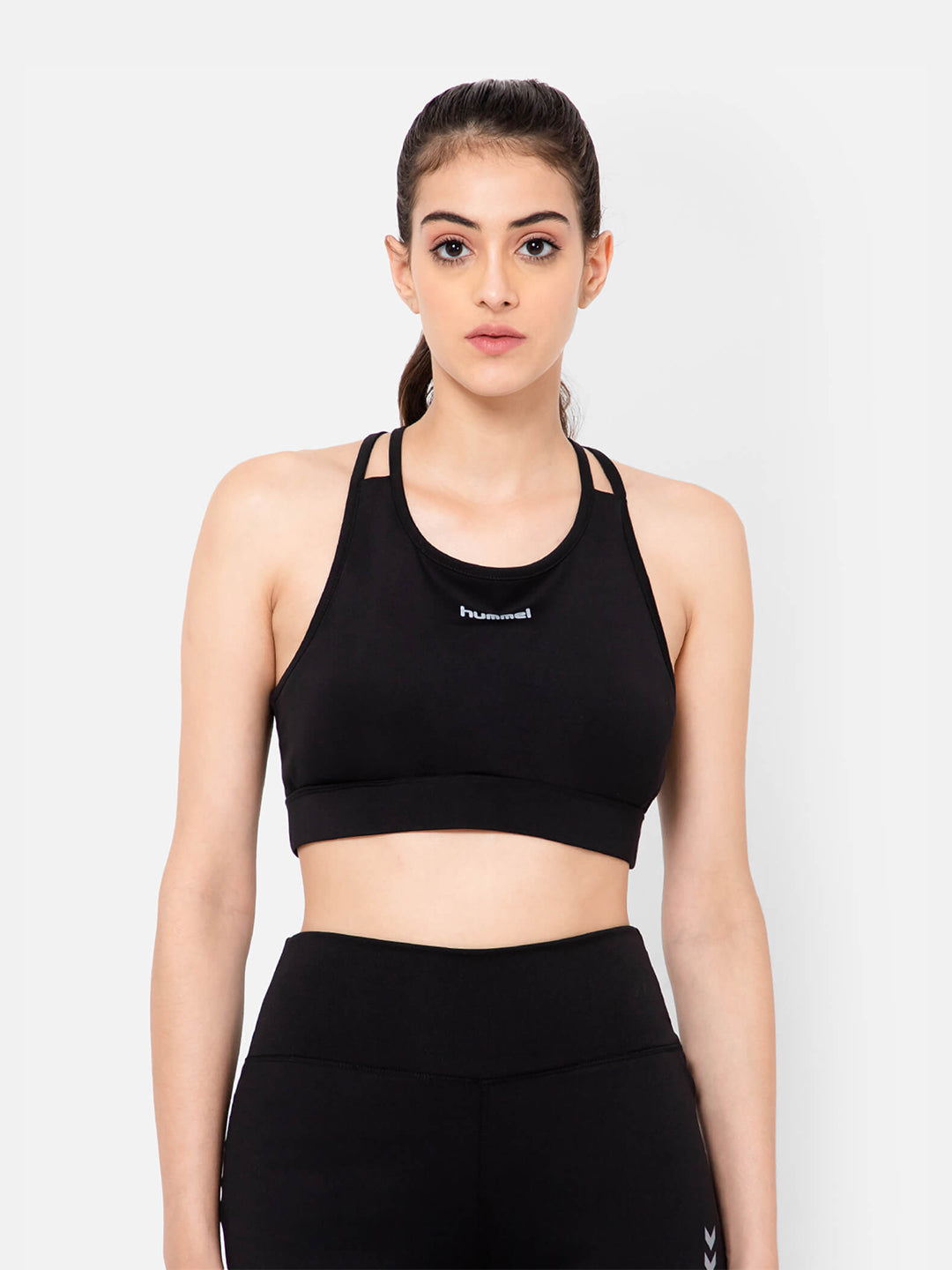 Hummel Black Regular Clothing for Women Gym Wear
