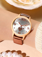 Haute Sauce The Ribbed Heart Round Watch