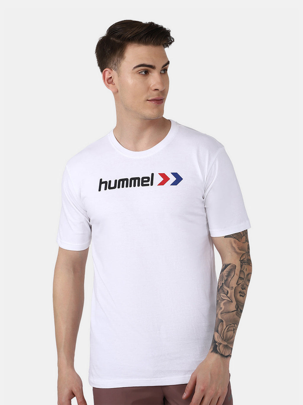 Hummel White Regular Shirts for Men Daily Wear