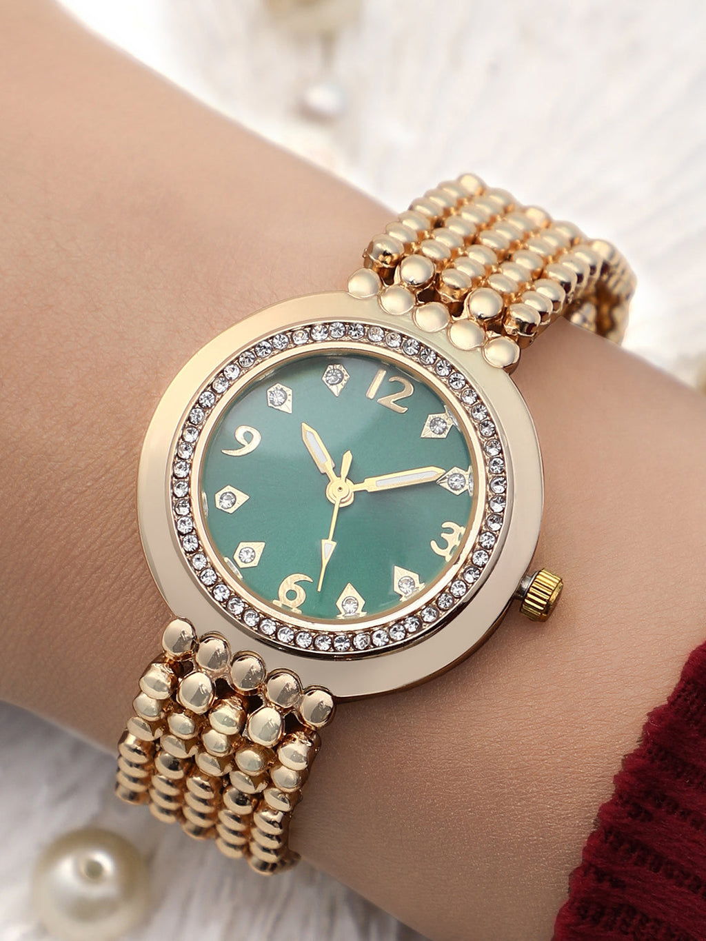 Haute Sauce The Dotted Round Watch - California Gold
