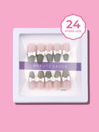 Haute Sauce The  Block Bow Press-On Nails - Olive Green