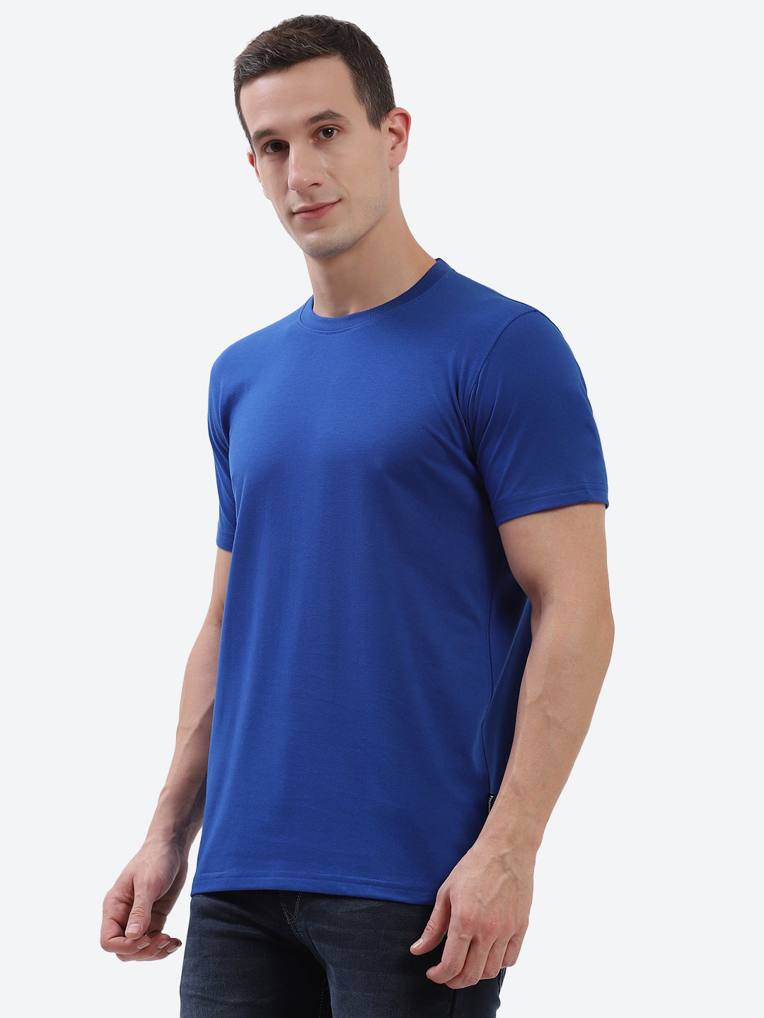Hummel Blue Regular Shirts for Men Gym Wear