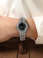 Haute Sauce The Embellished Round Watch - Onyx Black