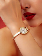 The Ivory Luxe Watch - Gold