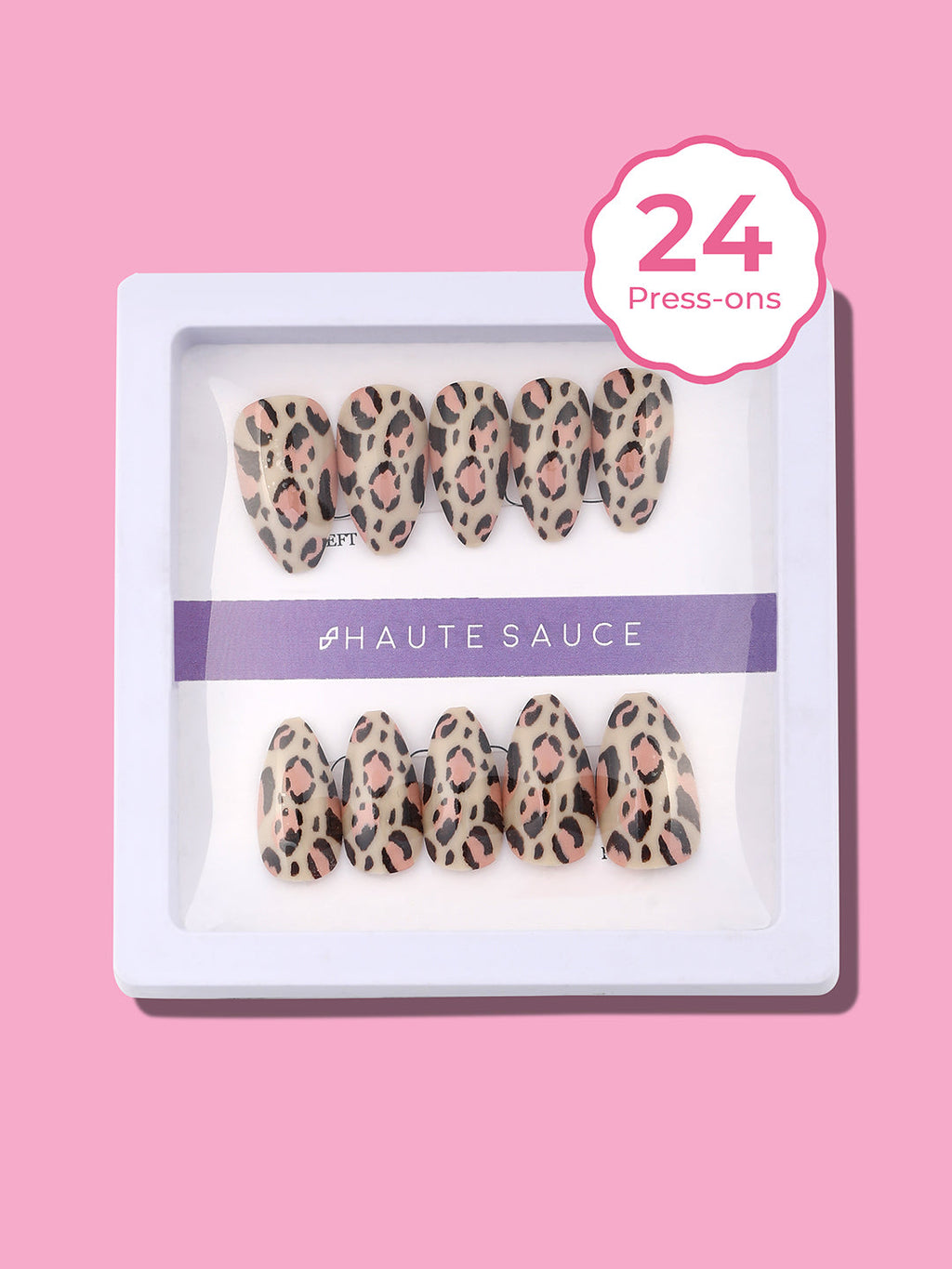 Haute Sauce The Leopard Press-On Nails - Saltbox Beige