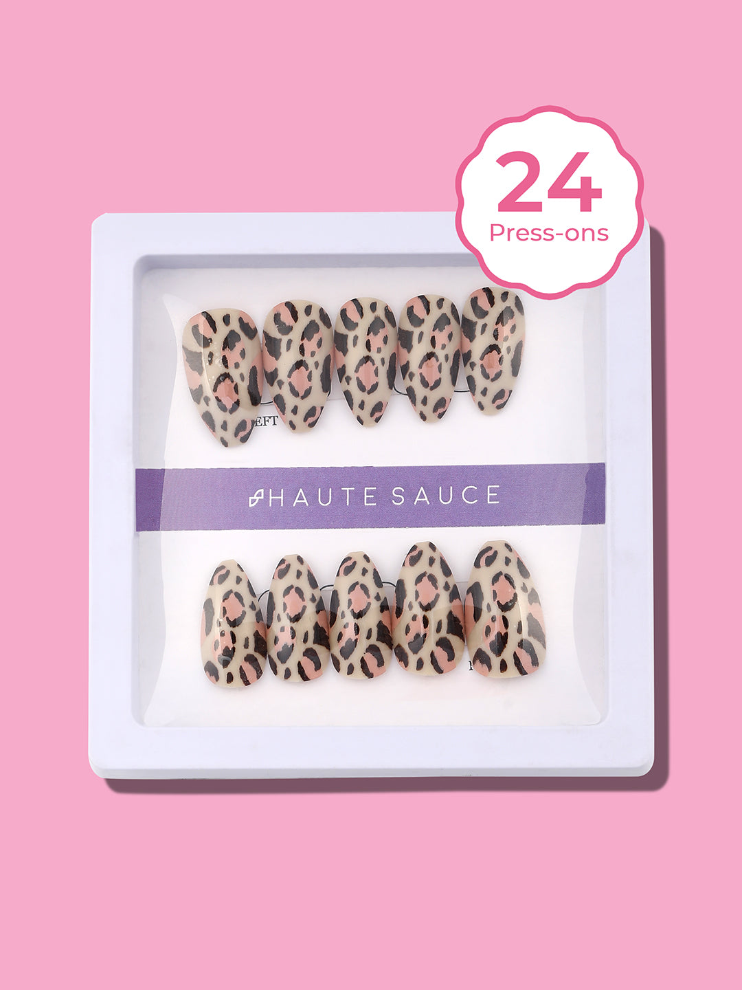Haute Sauce The Leopard Press-On Nails - Saltbox Beige