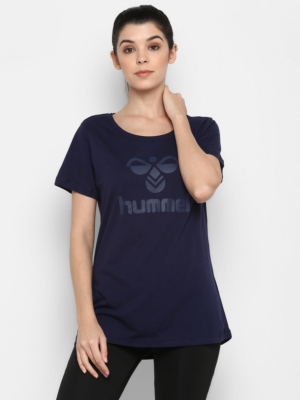 Hummel Blue Regular Shirts for Women Daily Wear