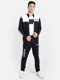 Hummel Navy Regular Tracksuits for Men Gym Wear
