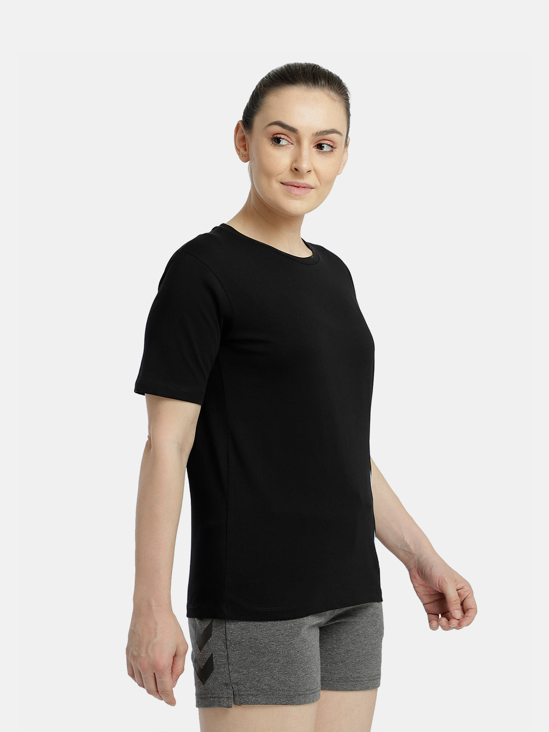 Hummel Black Regular Shirts for Women Daily Wear