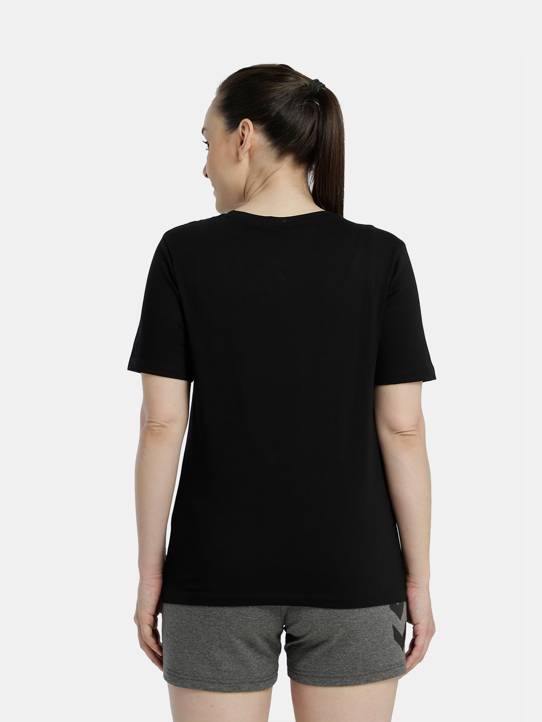 Hummel Black Regular Shirts for Women Daily Wear