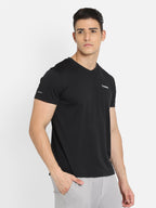 Hummel Black Regular Shirts for Men Gym Wear