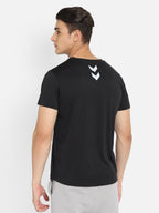 Hummel Black Regular Shirts for Men Gym Wear