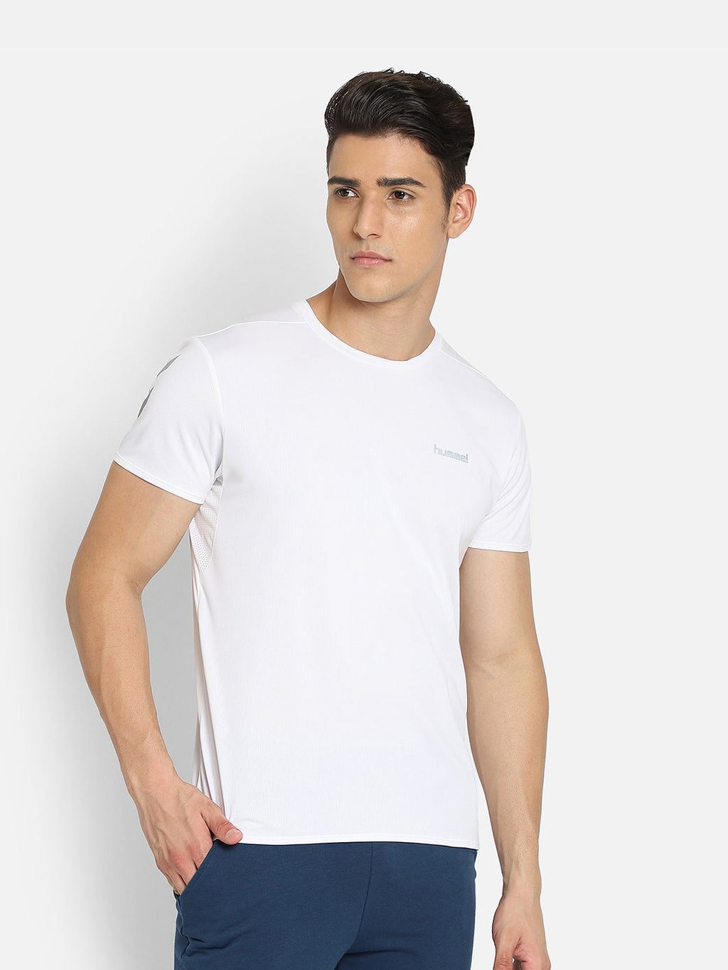 Hummel White Regular Shirts for Men Daily Wear