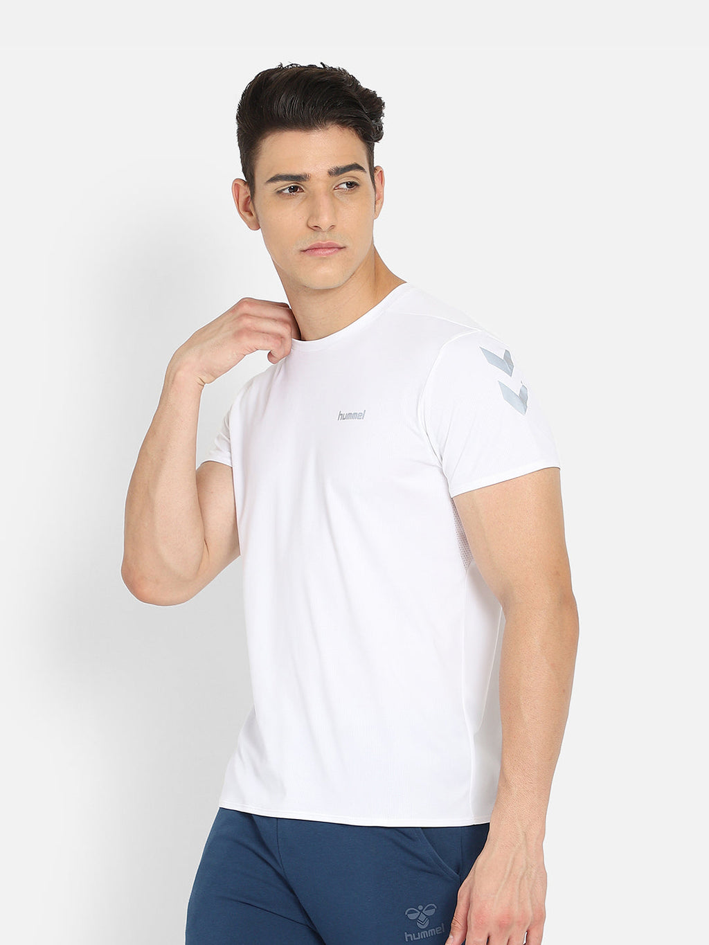 Hummel White Regular Shirts for Men Daily Wear