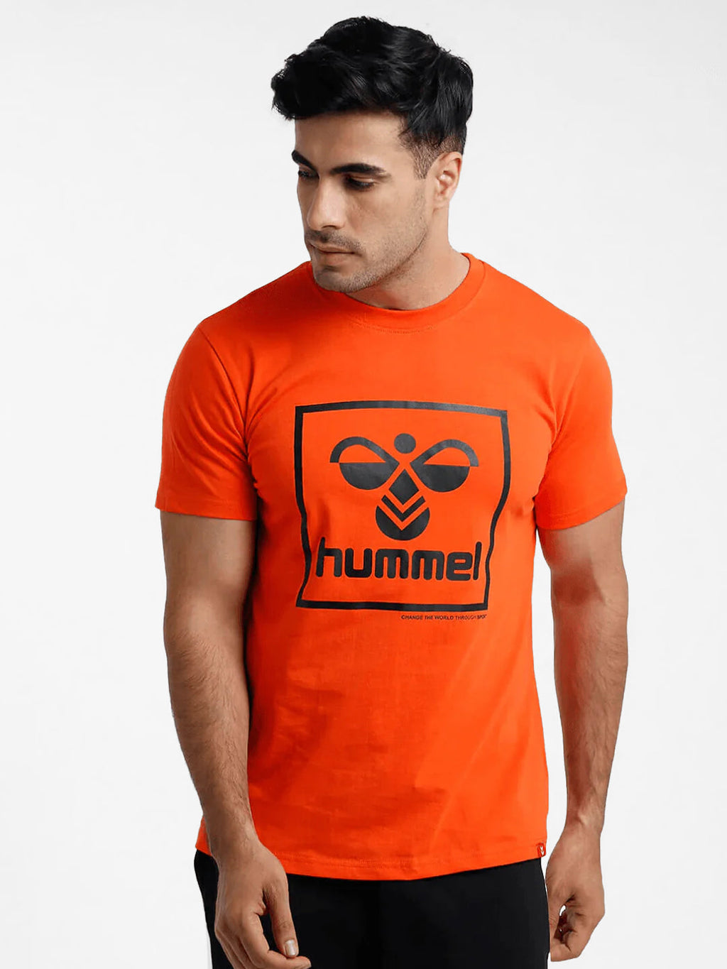 Hummel Orange Regular Shirts for Men Daily Wear