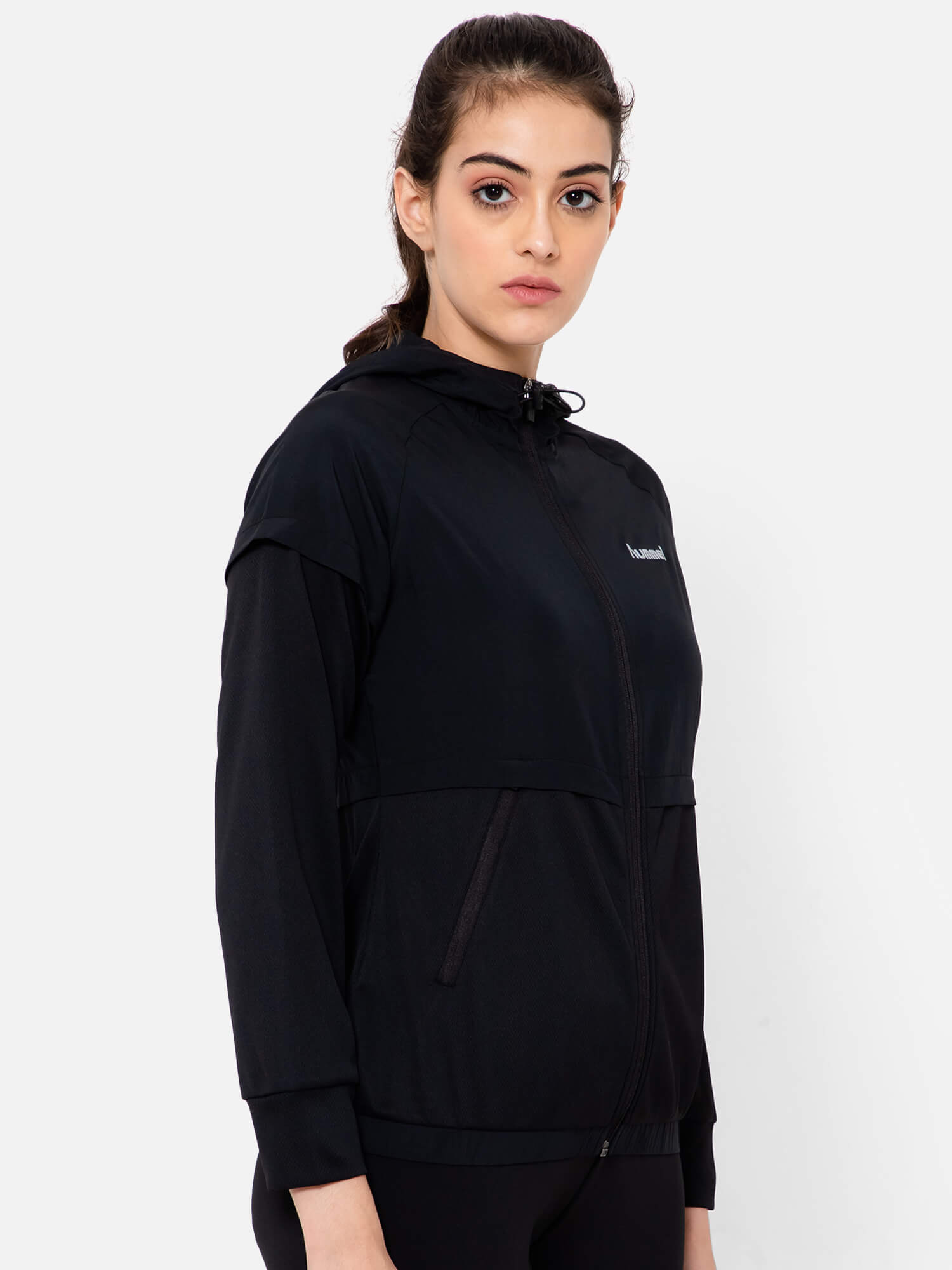 Hummel Black Regular Waistcoats for Women Outdoor Wear