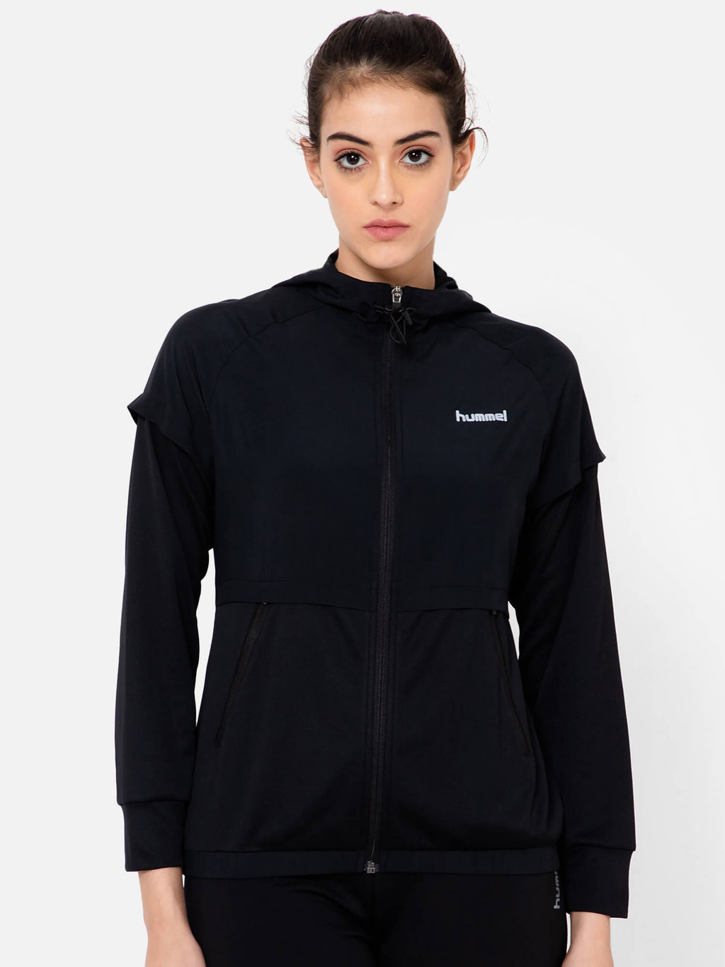 Hummel Black Regular Waistcoats for Women Outdoor Wear