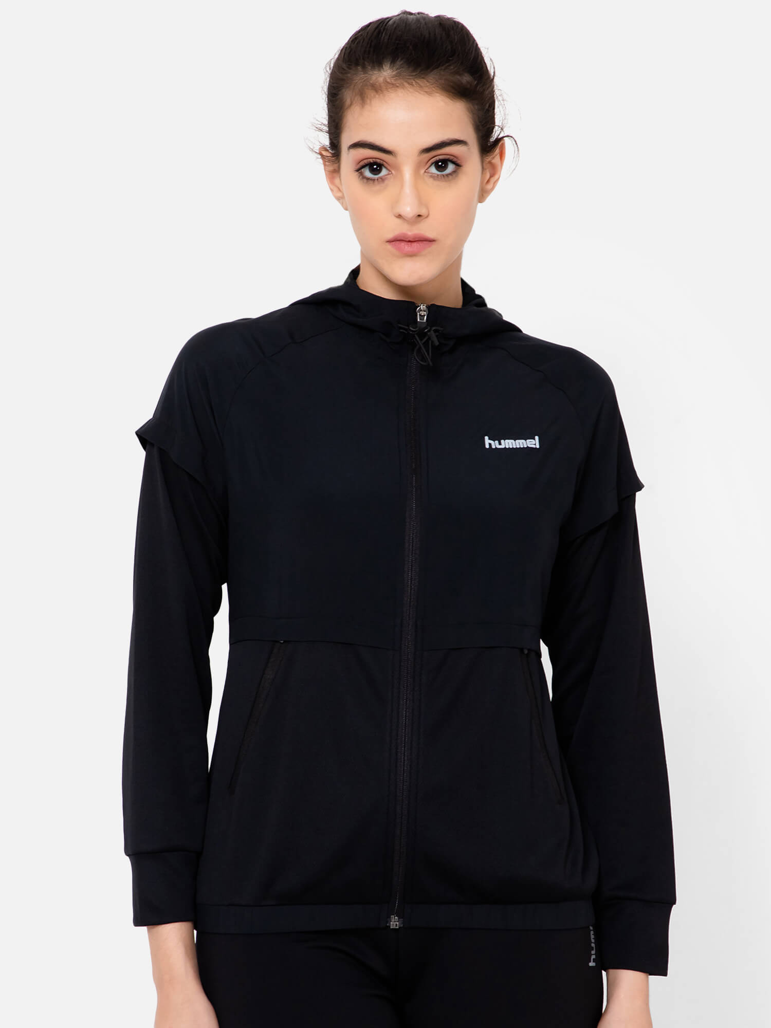 Hummel Black Regular Waistcoats for Women Outdoor Wear