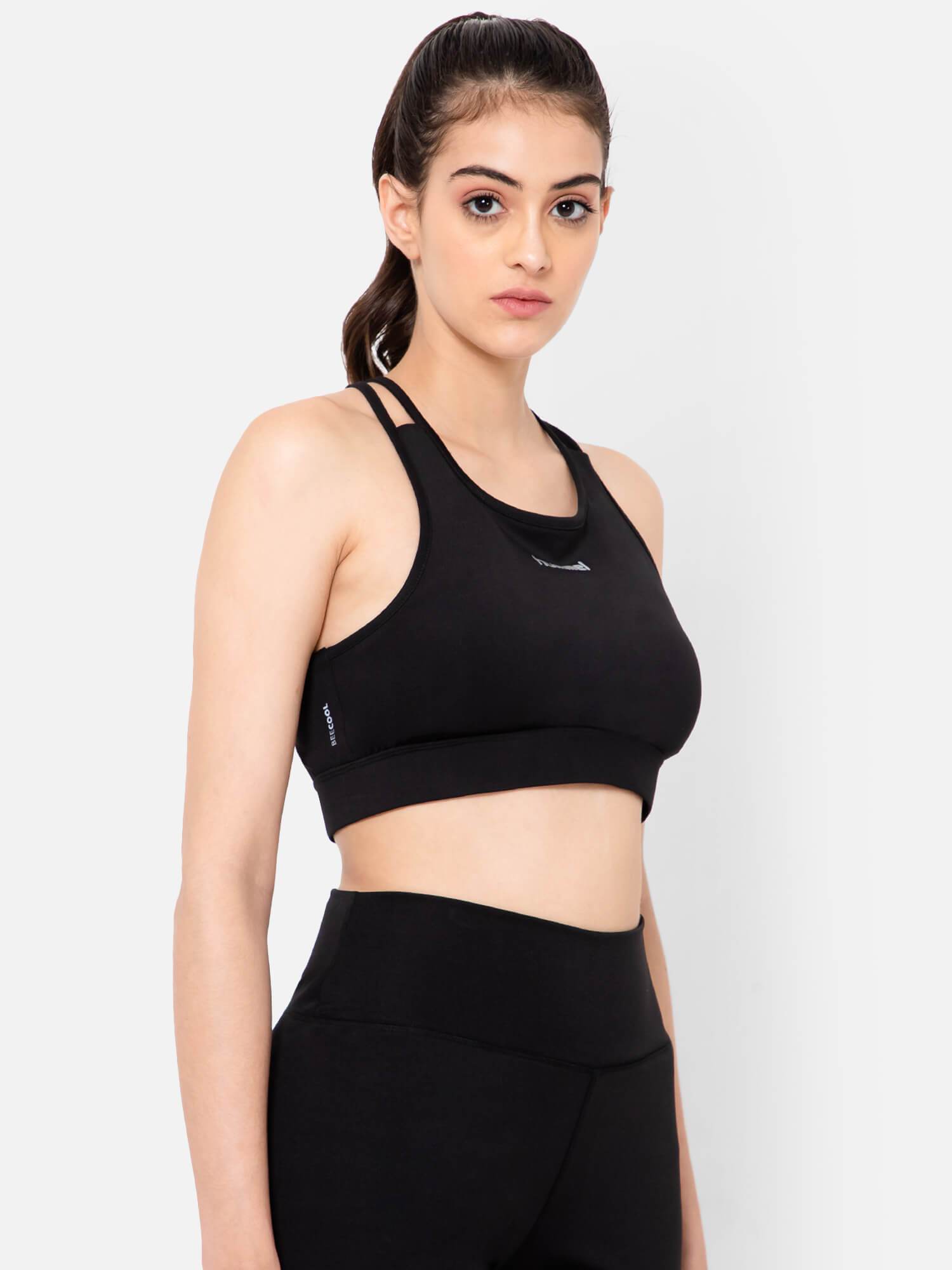 Hummel Black Regular Clothing for Women Gym Wear