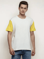 Hummel White/marshmallow Oversized Shirts for Men Daily Wear