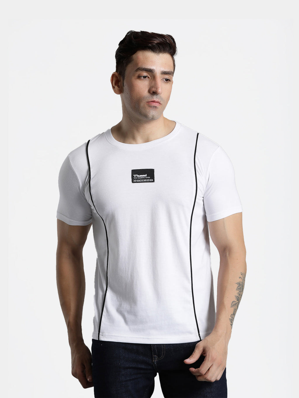 Hummel White Regular Shirts for Men Daily Wear
