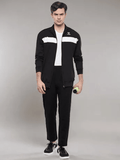 Hummel Black Regular Tracksuits for Men Gym Wear