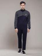 Hummel Navy/grey Regular Tracksuits for Men Gym Wear