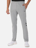 Hummel Grey Slim Joggers for Men Gym Wear