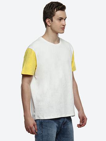 Hummel White/marshmallow Oversized Shirts for Men Daily Wear