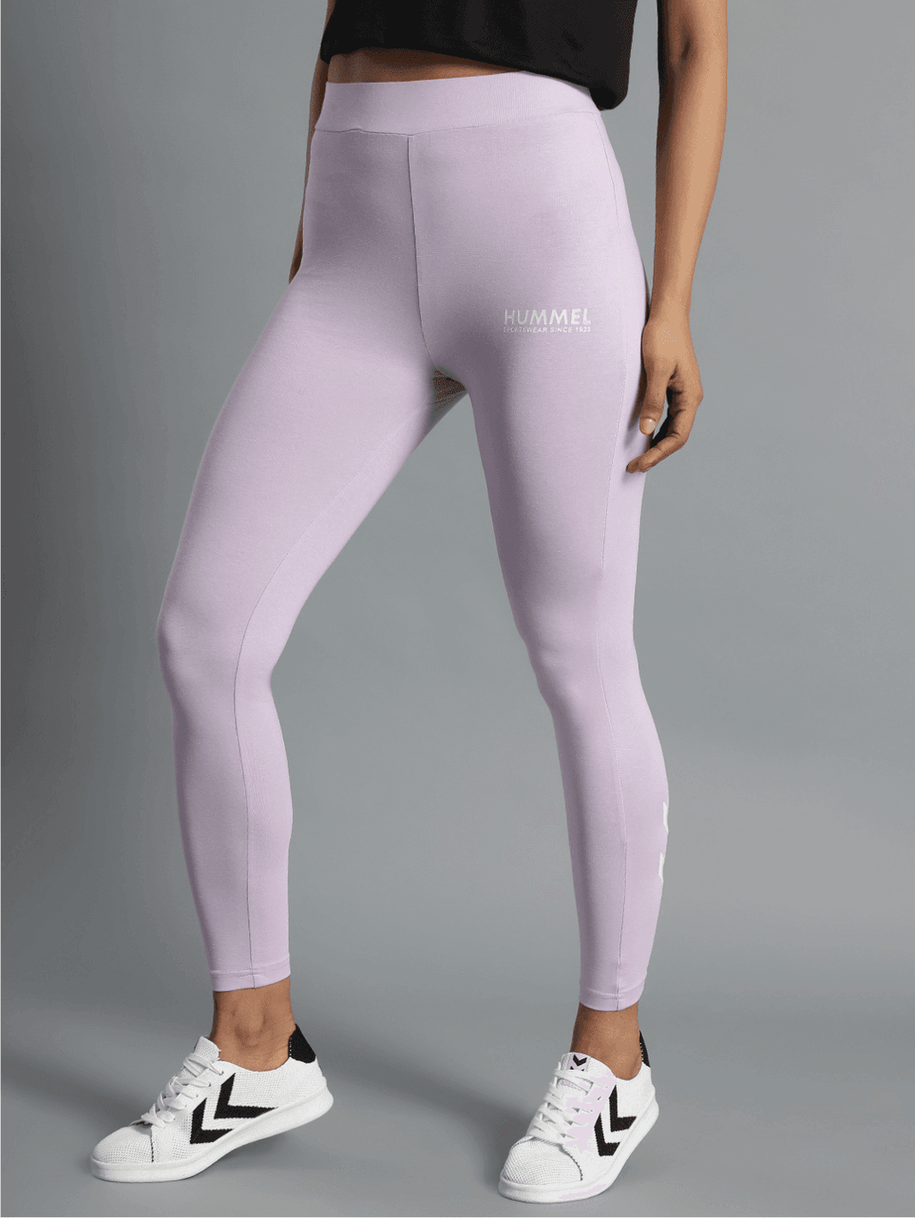 Hummel Lavender Slim Tights for Women Gym Wear