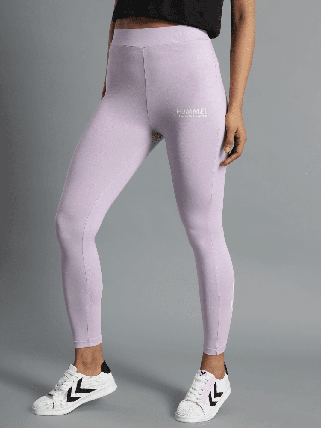 Hummel Lavender Slim Tights for Women Gym Wear