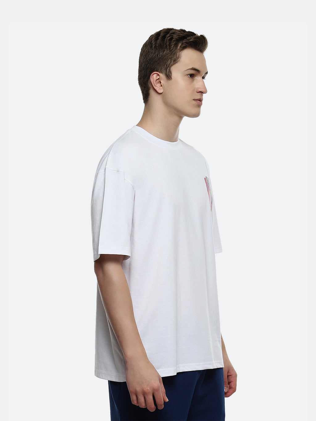 Hummel White Oversized Shirts for Men Daily Wear