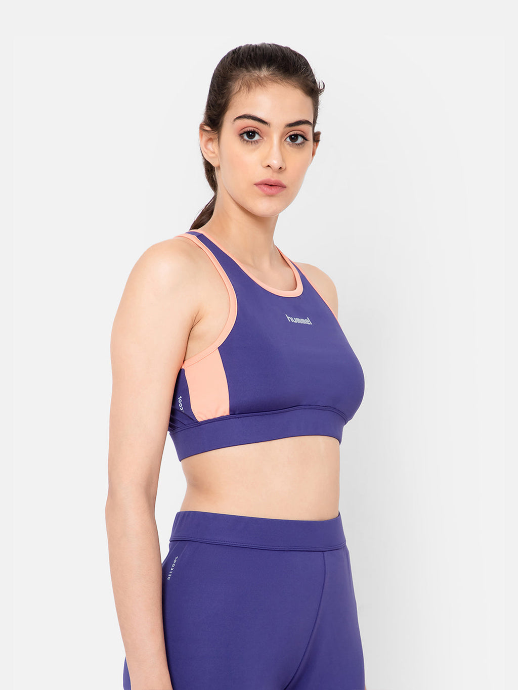 Hummel New Purple Regular Clothing for Women Gym Wear