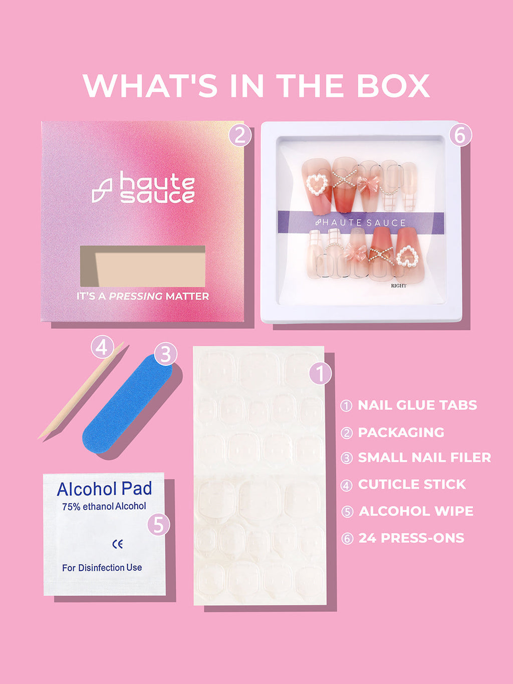 Haute Sauce The Barbiesque Press-On Nails - Rouge Pink