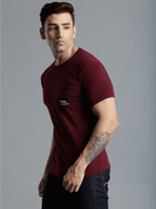Hummel Burgundy Regular Shirts for Men Daily Wear