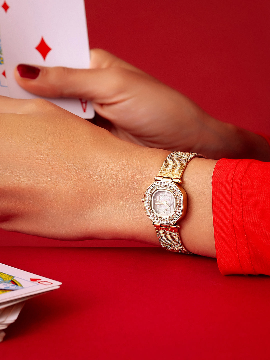 The Rose Crystal Watch - Blush Rose