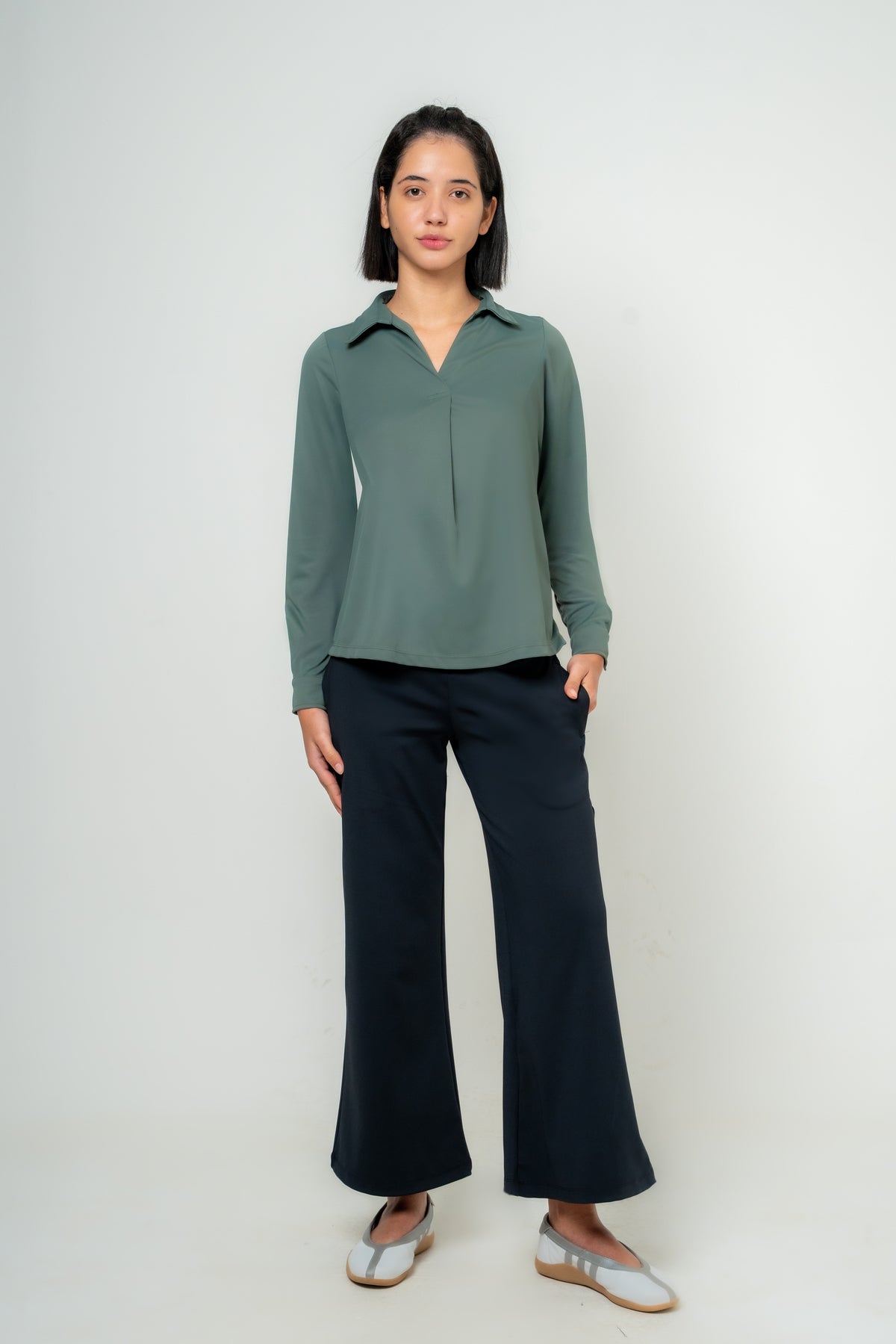 Ibuki Open Collar Top
