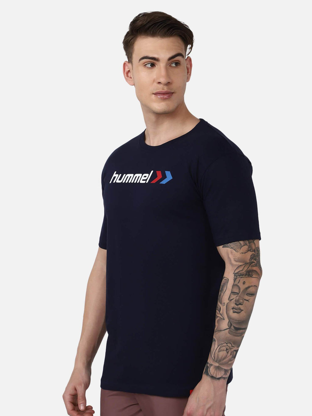 Hummel Navy Regular Shirts for Men Daily Wear