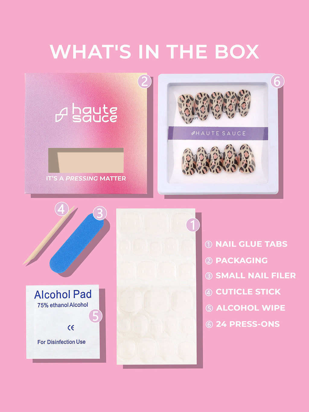 Haute Sauce The Leopard Press-On Nails - Saltbox Beige