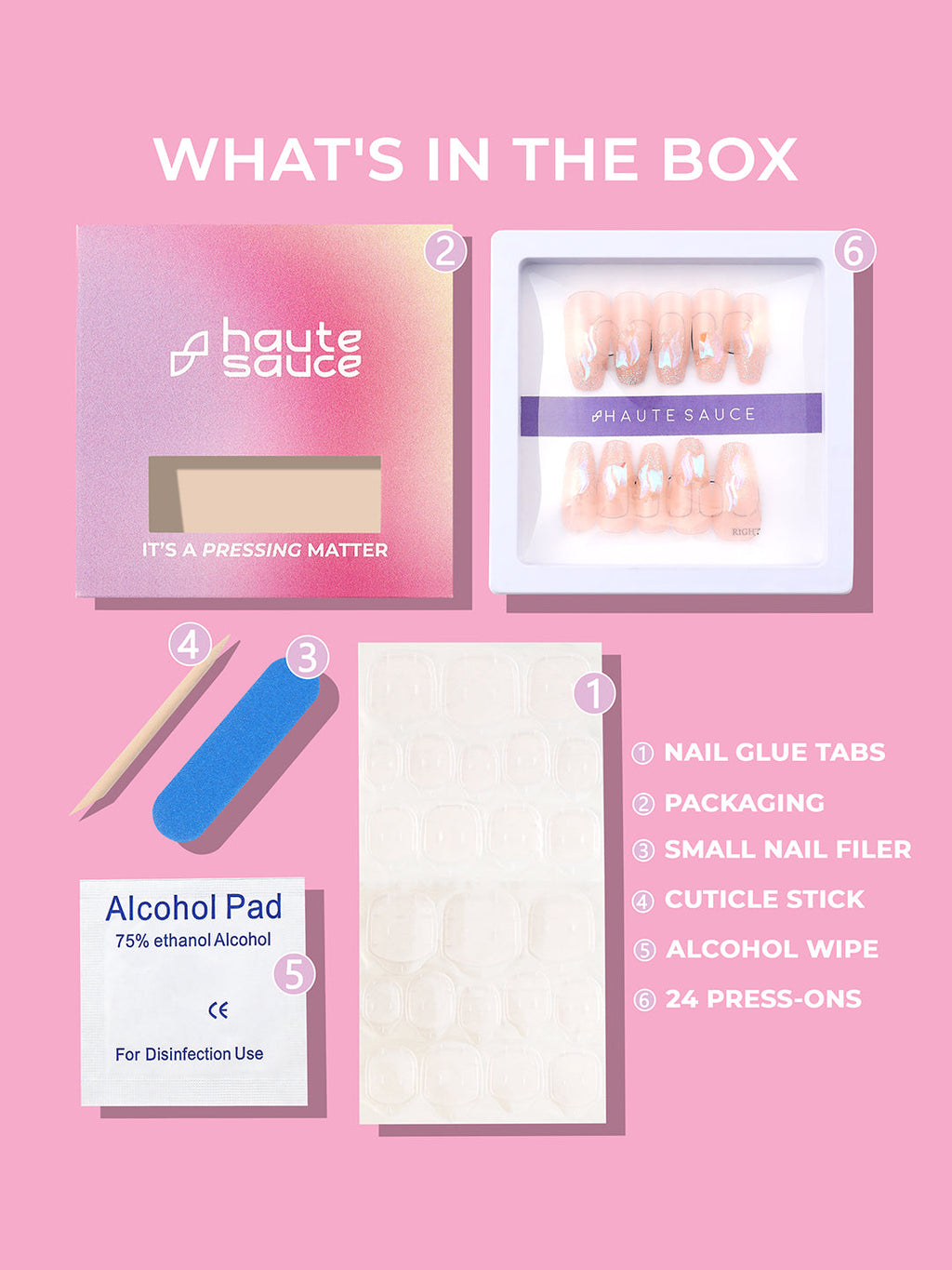 Haute Sauce The Slimmer Press-On Nails - Soft Pink