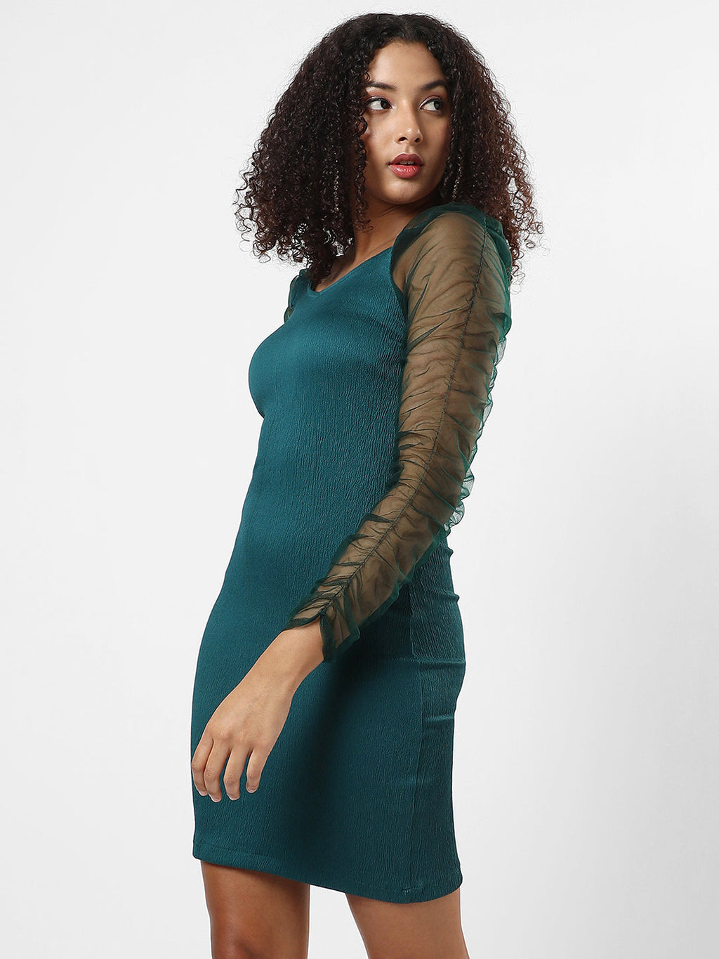 Solid Green Dress