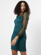 Solid Green Dress