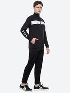 Hummel Black Regular Tracksuits for Men Gym Wear