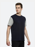 Hummel Black Iris Melange Oversized Shirts for Men Daily Wear