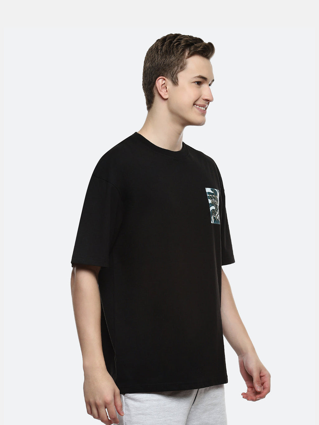 Hummel Black Oversized Shirts for Men Daily Wear