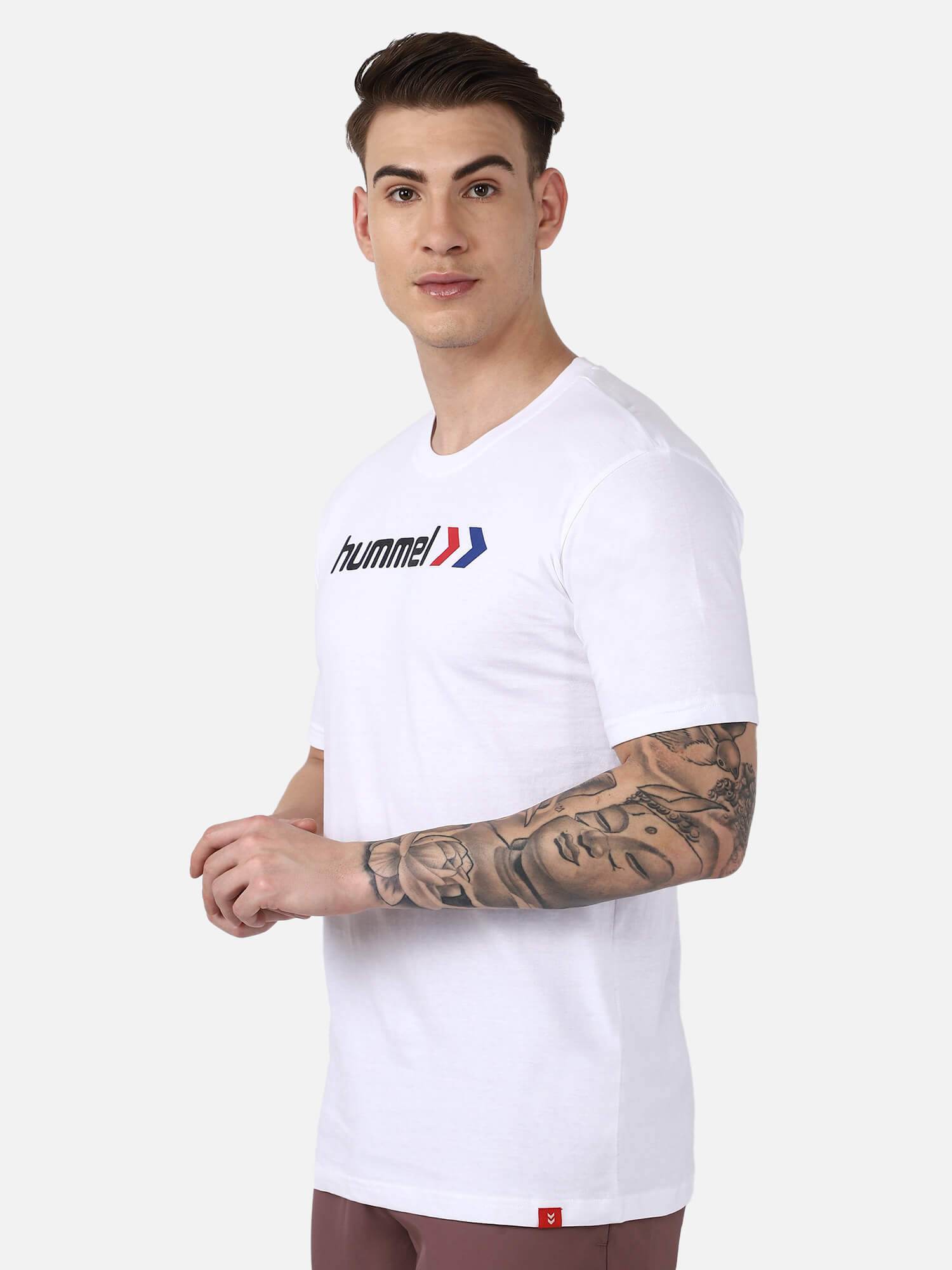 Hummel White Regular Shirts for Men Daily Wear