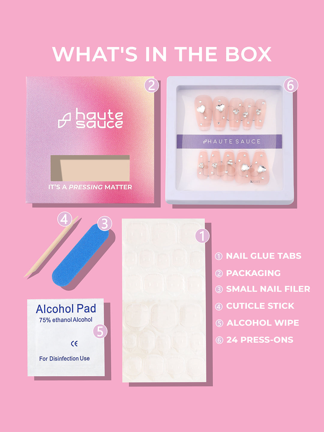 Haute Sauce The Bijou Press-On Nails - Nude Pink