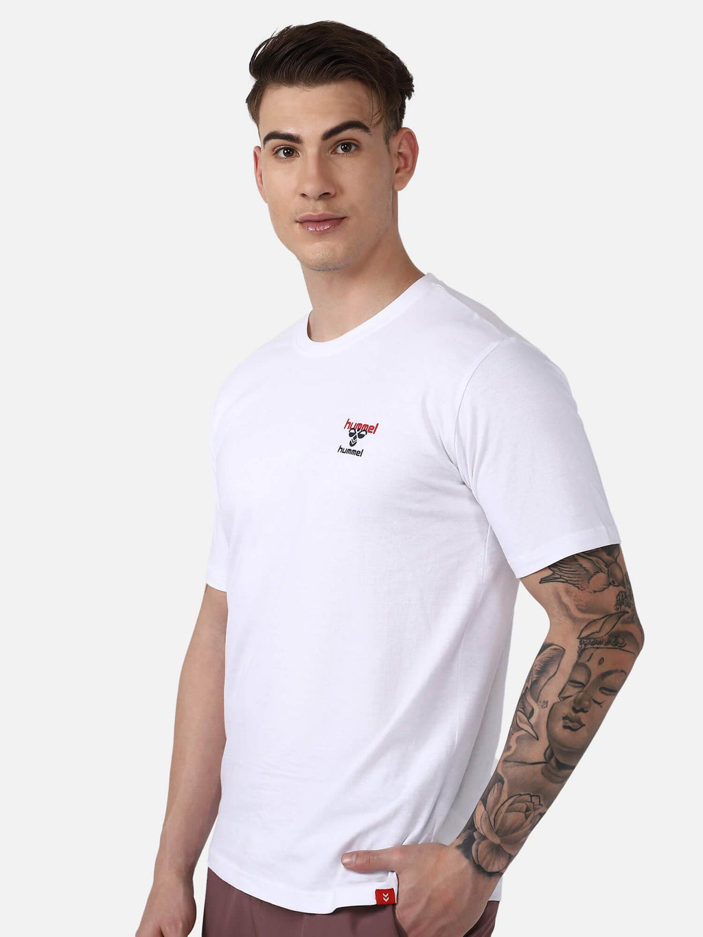Hummel White Regular Shirts for Men Daily Wear